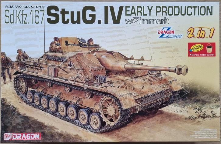 Dragon 1:35 #6615 WWII German Sd.Kfz.167 StuG.IV Early Prod., Hobby en Vrije tijd, Modelbouw | Auto's en Voertuigen, Nieuw, Tank