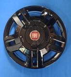 Wieldoppen Fiat Ducato 15 inch Zwart Rood logo (4 stuks), Caravans en Kamperen, Nieuw