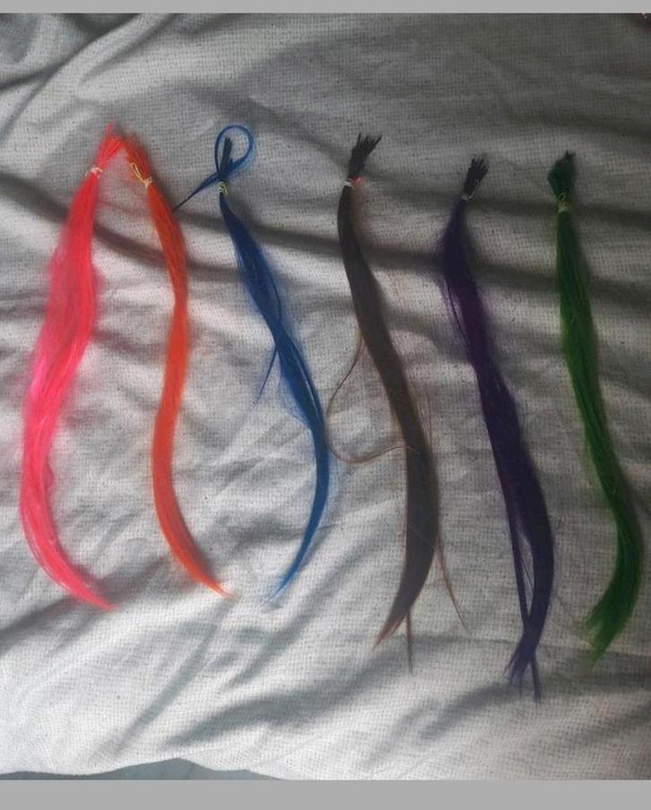 Diverse gekleurde hair extensions/ feathter extensions, Sieraden, Tassen en Uiterlijk, Uiterlijk | Haarverzorging, Ophalen of Verzenden