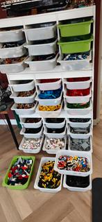 Grote partij Lego met IKEA opbergkasten, Ophalen, Gebruikt, Losse stenen, Lego