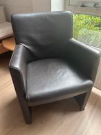 8 leren eetkamer stoelen Brees New World bruin met wieltjes, Ophalen, Gebruikt, Minder dan 75 cm, Leer