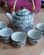 Klein theepotje + 6 kommetjes, Huis en Inrichting, Keuken | Servies, Ophalen of Verzenden, Nieuw, Porselein, Overige stijlen