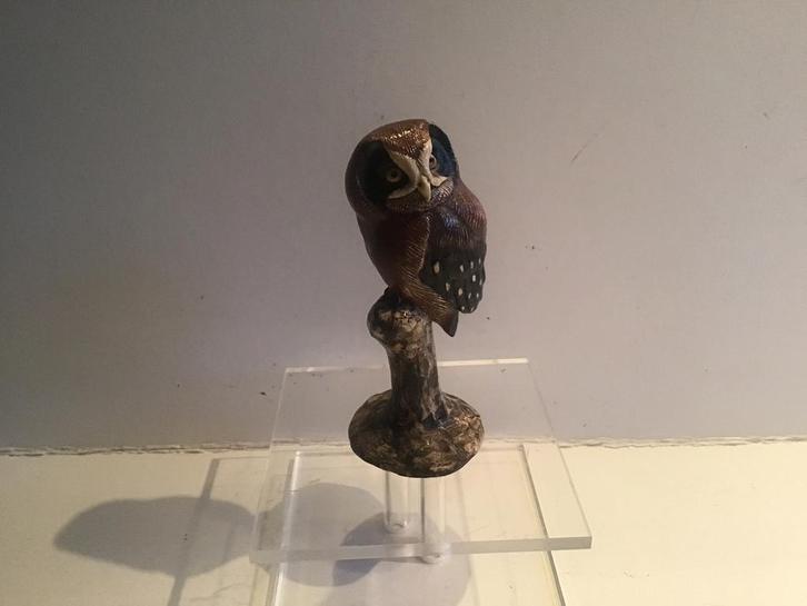 Frits Jan Maas, ruigpootuil keramiek, 1990, Antiek en Kunst, Antiek | Keramiek en Aardewerk, Ophalen of Verzenden