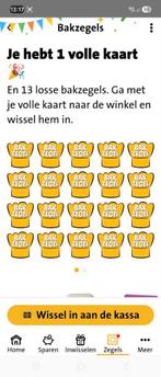 Jumbo bakzegels 1 volle kaart en 16 zegels, Hobby en Vrije tijd, Spaarzegeltjes, Ophalen, Winkel, Super of Benzinepomp, Volle spaarkaart