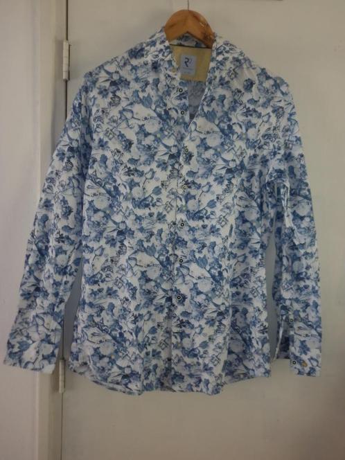 overhemd maat 39  merk : R2, Kleding | Heren, Overhemden, Zo goed als nieuw, Halswijdte 39/40 (M), Blauw, Ophalen of Verzenden
