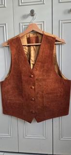 Gilet van suède heren leer bruin, Bruin, Ophalen of Verzenden, LS, Gedragen