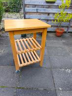 Ikea Bekvam roltafel, Huis en Inrichting, Tafels | Sidetables, Ophalen, Zo goed als nieuw, 25 tot 50 cm, Rechthoekig