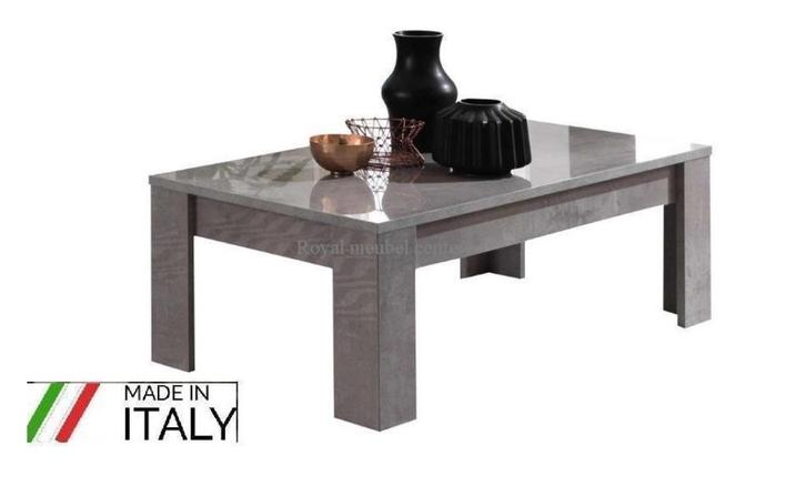 Hoogglans Salontafel Granada marmer grijs- wit -SALE!-, Huis en Inrichting, Tafels | Salontafels, Nieuw, Minder dan 50 cm, 50 tot 100 cm