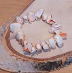 Boho vintage elastisch schelpen armbandje, Sieraden, Tassen en Uiterlijk, Armbanden, Ophalen of Verzenden, Nieuw, Overige materialen