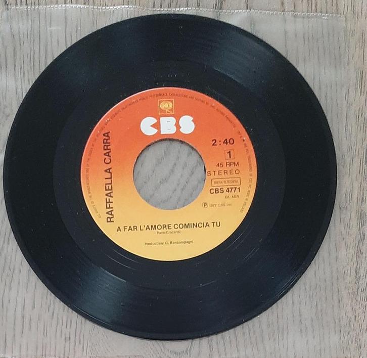 Raffaella Carra ‎– A Far L'Amore Comincia Tu, Cd's en Dvd's, Vinyl Singles, Single, Pop, 7 inch, Ophalen of Verzenden