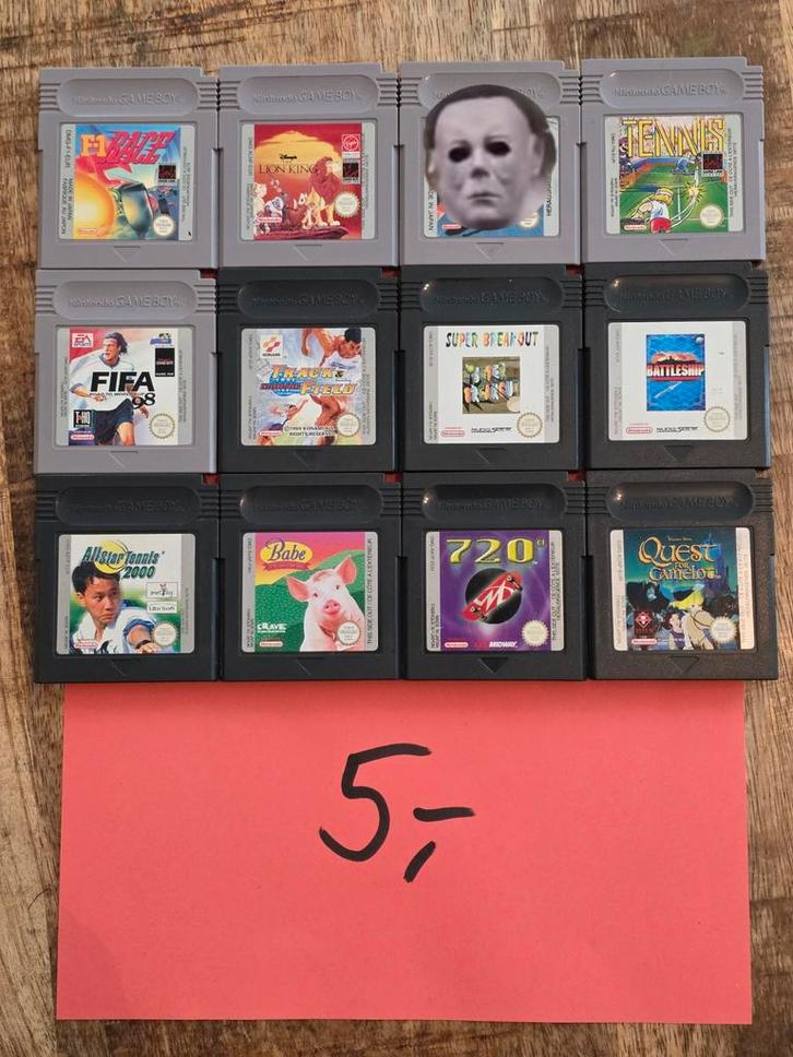 GameBoy spelletjes met en zonder Manual, Spelcomputers en Games, Games | Nintendo Game Boy, 1 speler, Vanaf 3 jaar, Ophalen of Verzenden