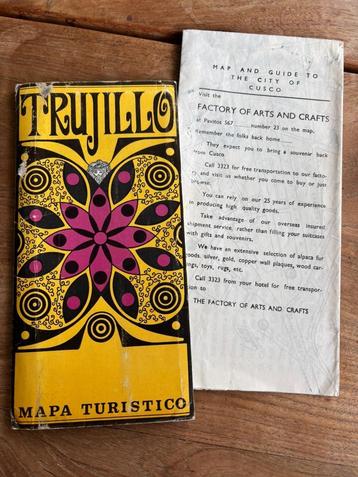 Set van 2 vintage toeristische kaarten uit Peru beschikbaar voor biedingen