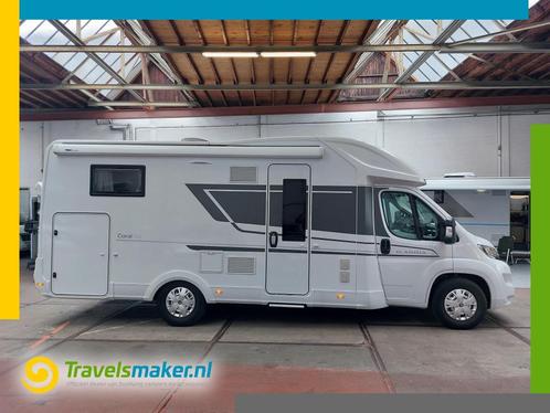 Adria Coral 650 DL Lengtebed/face2face/Tv/litium/zonnepaneel, Caravans en Kamperen, Campers, Bedrijf, tot en met 3, Half-integraal