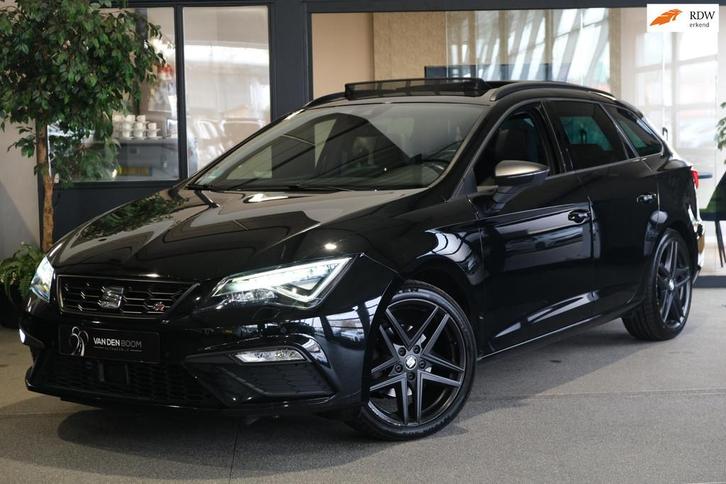 Seat Leon ST 1.5 TSI FR DSG Pano Virtual Black Line Beats Ke, Auto's, Seat, Bedrijf, Te koop, Leon, ABS, Achteruitrijcamera, Adaptive Cruise Control
