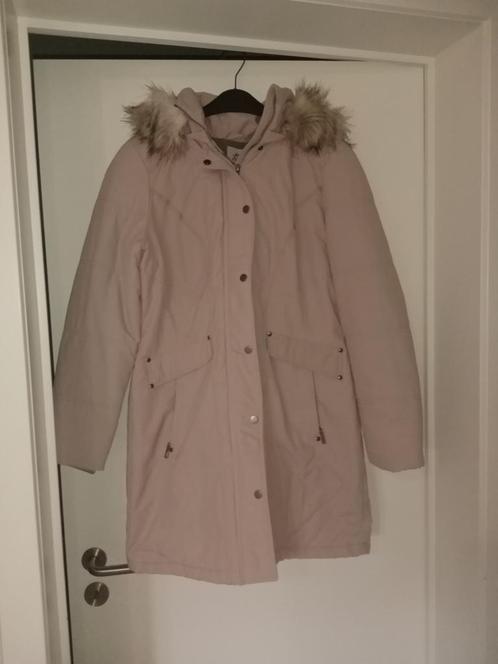 Lichtroze Miss Etam winterjas maat L, Kleding | Dames, Jassen | Winter, Zo goed als nieuw, Maat 42/44 (L), Roze, Ophalen of Verzenden