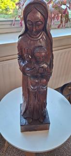 Houten Maria met kindje Jezus., Antiek en Kunst, Curiosa en Brocante, Ophalen