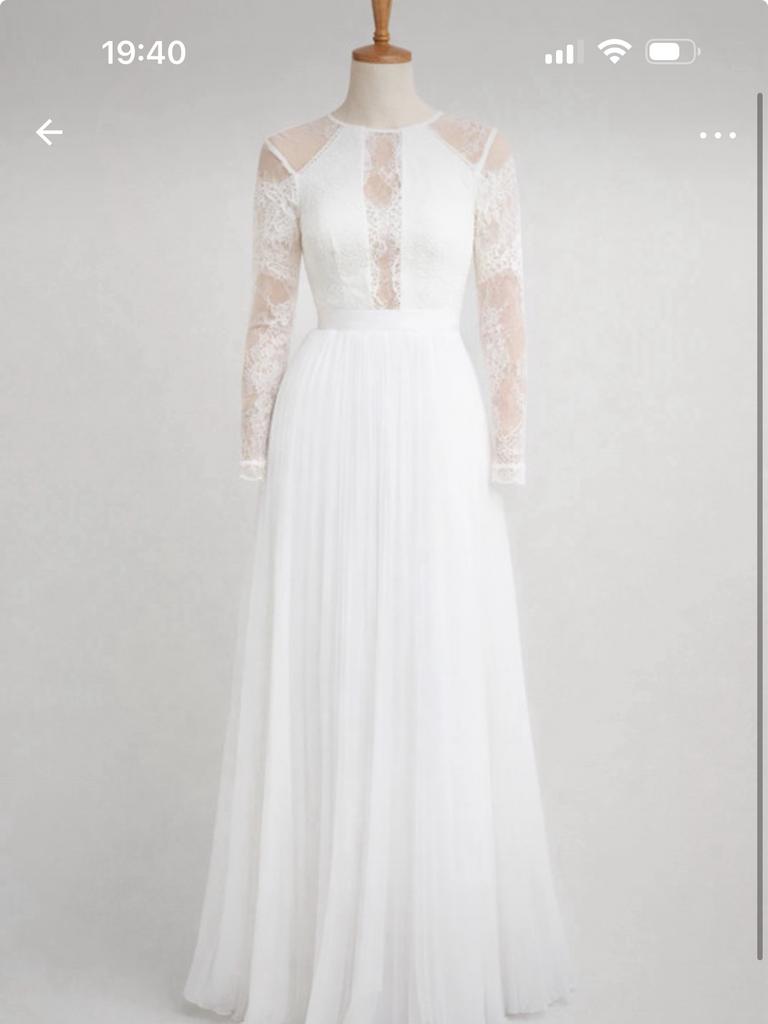 Bruidjruk asos, Ophalen of Verzenden, Zo goed als nieuw, Wit, Trouwjurk