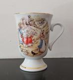 Peter Rabbit Beatrix Potter Reutter Porzellan beker op voet, Ophalen of Verzenden, Zo goed als nieuw, Porselein, Overige typen
