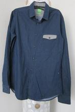 Hugo boss overhemd blauwe bollen modern fit m, Blauw, Zo goed als nieuw, Schipluidenlaan 20 5035KJ Tilburg, Hugo Boss