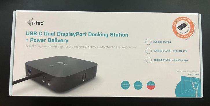i-tec USB-C Dual Display Docking Station, Computers en Software, Dockingstations, Zo goed als nieuw, Docking station, Laptop, Ophalen of Verzenden