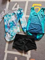 2 turnpakjes en broekje, Sport en Fitness, Turnen, Kindermaat 122 t/m 140, Ophalen of Verzenden, Zo goed als nieuw, Turnpak(je)
