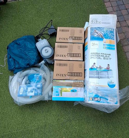 intex zwembad 3.1m. Zeer compleet, Tuin en Terras, Zwembad-toebehoren, Zo goed als nieuw, Ophalen of Verzenden