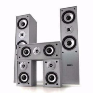 Complete 5,1 Surround Speaker Set Grijs beschikbaar voor biedingen