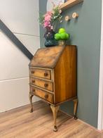 Vintage houten secretaire met lades en opbergvakken, Ophalen of Verzenden, Zo goed als nieuw