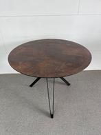 Toffe lava achtige hpl ronde eettafel 100cm, Huis en Inrichting, Tafels | Eettafels, 100 tot 150 cm, 100 tot 150 cm, Rond, Ophalen of Verzenden