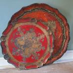 Brocante florentijnse dienbladen, Antiek en Kunst, Ophalen of Verzenden