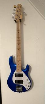 Sterling Stingray Ray5 HH, Cobra Blue basgitaar, Ophalen, Zo goed als nieuw, Elektrisch, 5-snarig