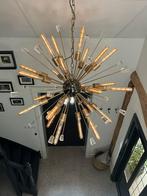 Prachtige retro sputnik lamp messing!, Ophalen, Zo goed als nieuw, Glas