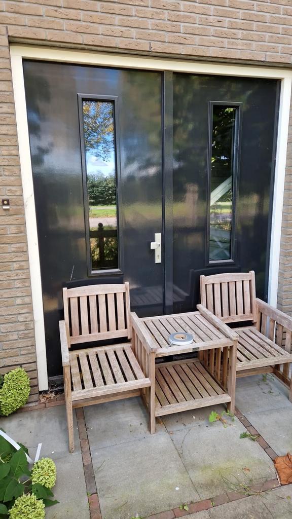 Dubbel deur stel, Doe-het-zelf en Verbouw, Kozijnen en Schuifpuien, Ophalen of Verzenden