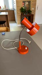 Vintage oranje bureau lampje mooie staat, Minder dan 50 cm, Gebruikt, Ophalen of Verzenden