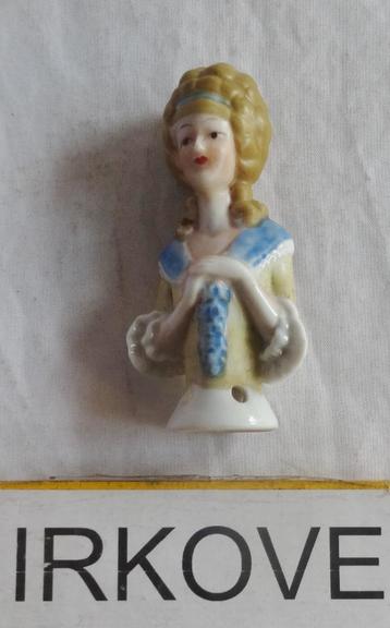 2 STUKS PORSELEIN OUD POPJE * HALF DOLL Verzamelitem * beschikbaar voor biedingen