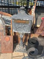 Sierlijke aluminium brievenbus, Ophalen, Gebruikt, Aluminium, Staande brievenbus