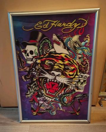 Ed Hardy poster in lijst beschikbaar voor biedingen