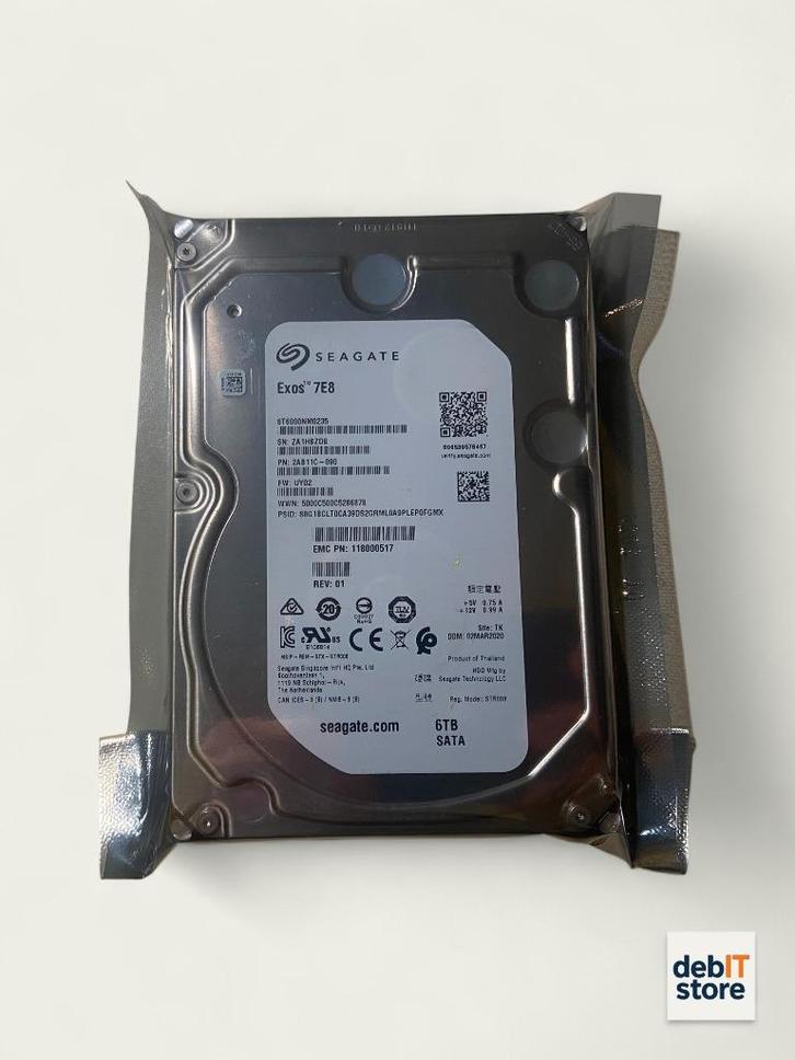 Seagate Exos 6tb NAS - Server HDD (nieuw - meerdere stuks), Computers en Software, Harde schijven, Nieuw, HDD, SATA, Ophalen of Verzenden
