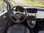 Fiat 500 1.3 JTD Lounge pano airco diesel, Auto's, Fiat, Gebruikt, 4 cilinders, Leder en Stof, Wit