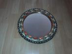 Marokkaanse Aardewerk spiegel, Antiek en Kunst, Ophalen of Verzenden, Rond, Minder dan 50 cm