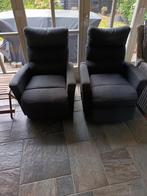 Stoelen verstelbare rug en benen kleur grijs/zwart, Huis en Inrichting, Stoelen, Ophalen, Gebruikt, Twee, Verstelbaar