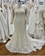 42-44 maat pronovias merk bruidsjurk, Ophalen of Verzenden, Zo goed als nieuw, Wit, Trouwjurk