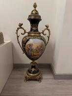 Antieke Sierlijke Porseleinen Vaas met Deksel (ca. 75 cm), Ophalen of Verzenden