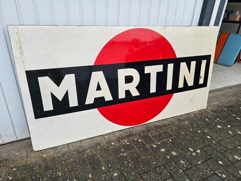 Martini reclamebord, geen emaille, formail metalen bord 1960, Verzamelen, Merken en Reclamevoorwerpen, Zo goed als nieuw, Reclamebord