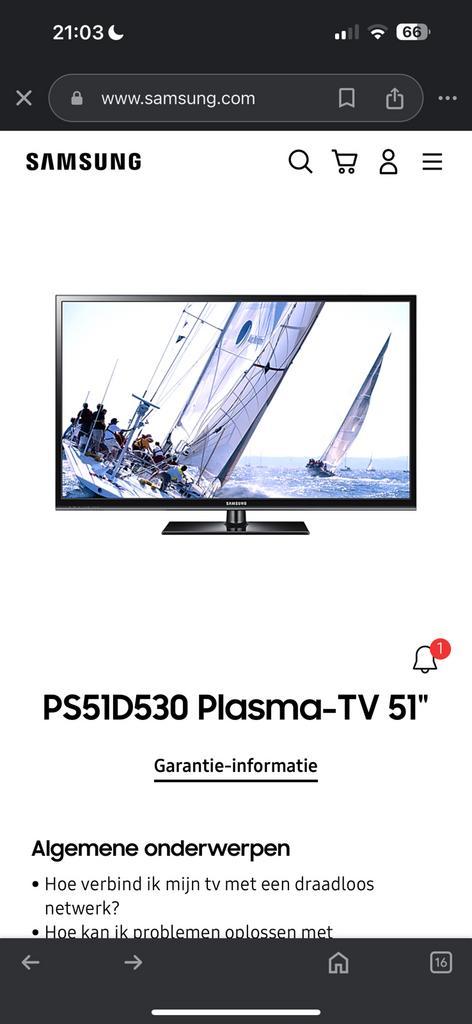 Samsung 51 inch TV, Audio, Tv en Foto, Televisies, Gebruikt, 100 cm of meer, Full HD (1080p), Samsung, 120 Hz, Ophalen