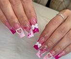 Plak nagels fancy roze en pink strikjes hartjes, Ophalen of Verzenden, Nieuw, Overige typen