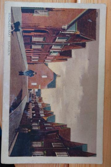 Oude ansichtkaart Schagen, Magnusstraat 1923 beschikbaar voor biedingen