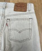 Vintage Levi’s 501 spijkerbroek creme - Maat W28 L30, Overige kleuren, Ophalen of Verzenden, Zo goed als nieuw, W28 - W29 (confectie 36)