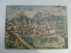 Oskar Kokoschka - Salzburg 1950 Print op paneel, Huis en Inrichting, Minder dan 50 cm, Ophalen of Verzenden, Minder dan 50 cm