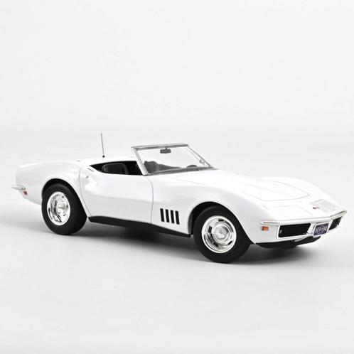 Chevrolet Corvette Convertible 1969 Can Am White 1:18, Hobby en Vrije tijd, Modelauto's | 1:18, Nieuw, Auto, Norev, Ophalen of Verzenden
